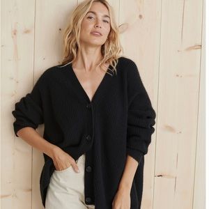 Jenni Kayne Black Cashmere Cocoon Cardigan